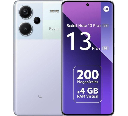 Smartphone xiaomi redmi note 13 pro+ nfc 8gb - 256gb - 6.67' - 5g - púrpura