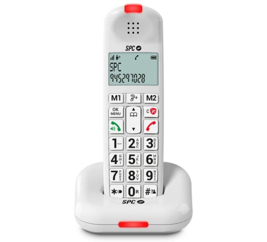 Teléfono inalámbrico spc comfort kairo - blanco