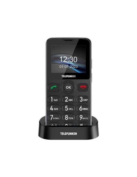 Teléfono Móvil Telefunken S415 para Personas Mayores/ Negro
