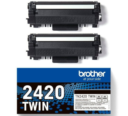 Tóner original brother tn2420twin multipack xl alta capacidad