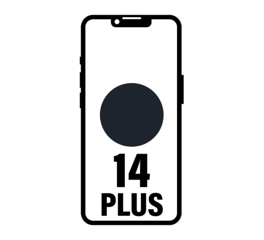 Smartphone apple iphone 14 plus 128gb - 6.7' - 5g - negro medianoche