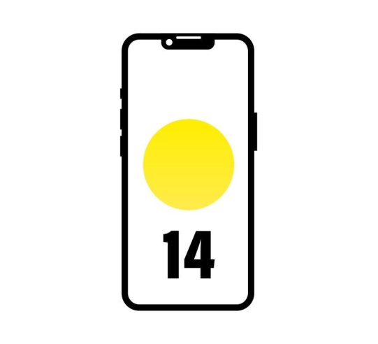 Smartphone apple iphone 14 128gb - 6.1' - 5g - amarillo
