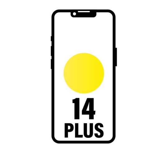 Smartphone apple iphone 14 plus 256gb - 6.7' - 5g - amarillo