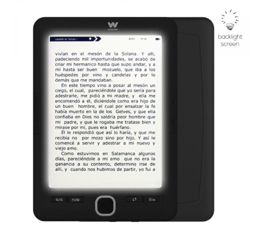 Libro electrónico ebook woxter scriba 195 paperlight black - 6' - tinta electrónica - negro