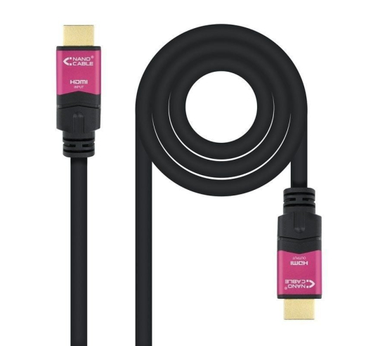 Cable hdmi 2.0 4k nanocable 10.15.3725 - hdmi macho - hdmi macho - 25m - negro
