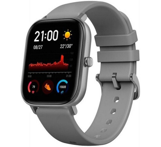 Smartwatch huami amazfit gts - notificaciones - frecuencia cardíaca - gps -  gris