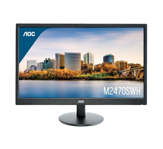 Monitor aoc m2470swh 23.6' - full hd - multimedia - negro