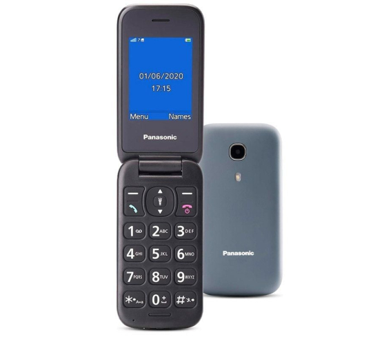 Teléfono móvil panasonic kx-tu400exg para personas mayores