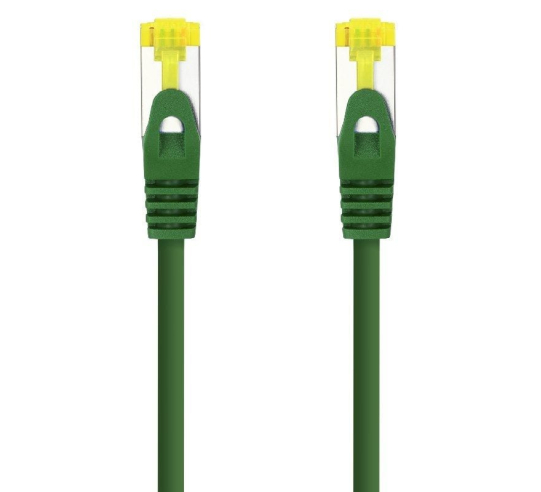 Cable de red rj45 sftp nanocable 10.20.1900-l25-gr cat.6a - lszh - 25cm - verde