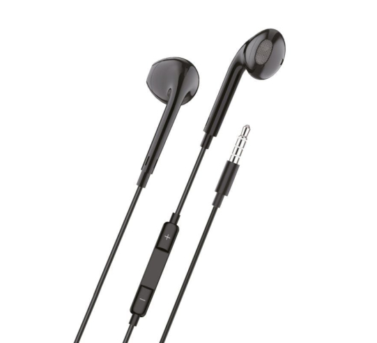 Auriculares tech one tech eartech tec1002 - con micrófono - jack 3.5 - negros