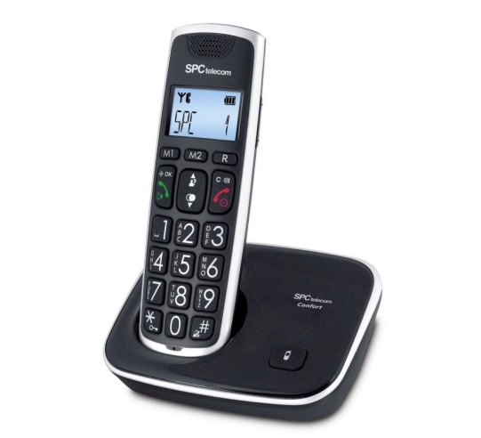 Teléfono inalámbrico spc telecom 7608 - negro