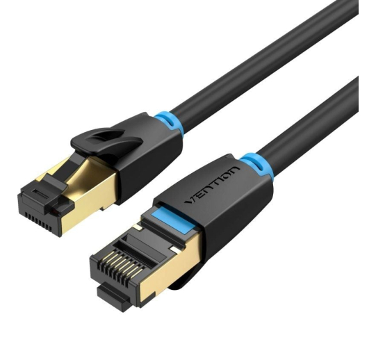 Cable de red rj45 sftp vention ikabf cat.8 - 1m - negro