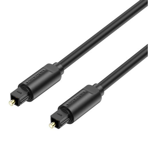 Cable de audio de fibra óptica vention baebf - 1m - negro