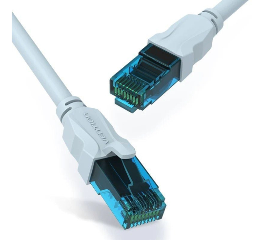 Cable de red rj45 utp vention vap-a10-s100 cat.5e - 1m - azul y negro