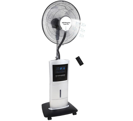Ventilador nebulizador orbegozo sfa 7000 - 100w - 3 aspas 40cm - 3 velocidades - depósito 1.5l