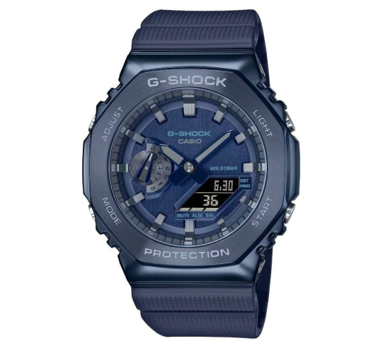 Reloj analógico y digital casio g-shock metal gm-2100n-2aer - 49mm - azul