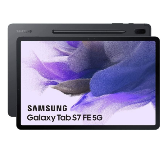 Tablet samsung galaxy tab s7 fe 12.4' - 6gb - 128gb - octacore - 5g - negra