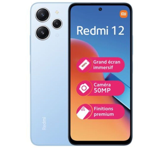 Smartphone xiaomi redmi 12 4gb - 128gb - 6.79' - azul