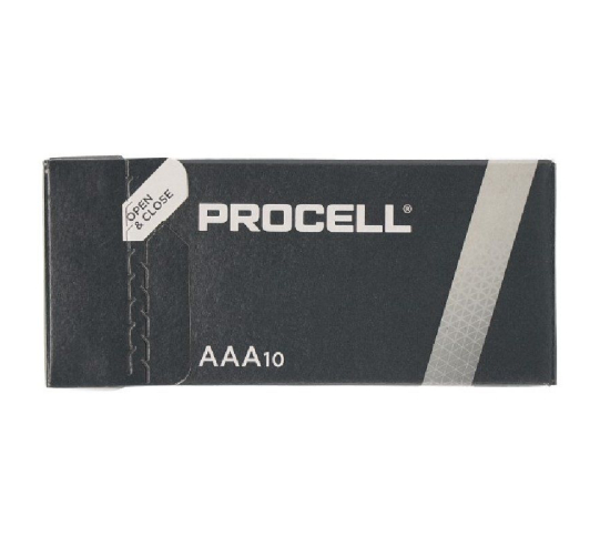 Pack de 10 pilas aaa l03 duracell procell id2400ipx10 - 1.5v - alcalinas