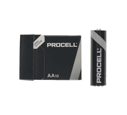 Pack de 10 pilas aa lr6 duracell procell id1500ipx10 - 1.5v - alcalinas