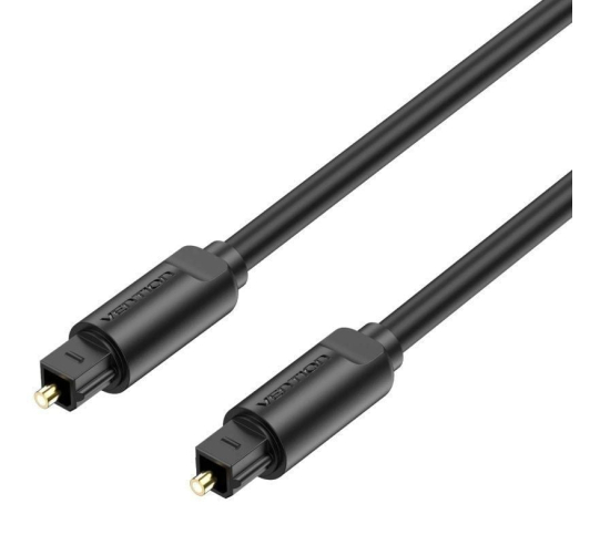 Cable de audio de fibra óptica vention baebj - 5m - negro