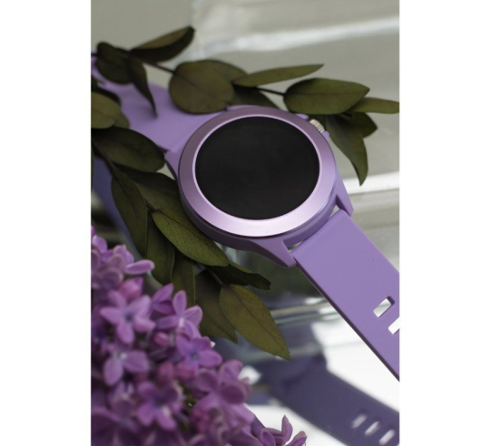 Smartwatch forever colorum cw-300 - notificaciones - frecuencia cardíaca - purpura
