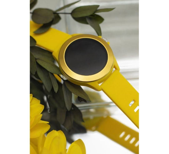 Smartwatch forever colorum cw-300 - notificaciones - frecuencia cardíaca - amarillo