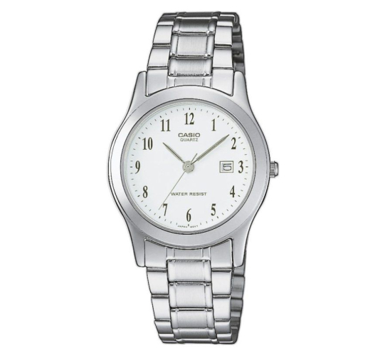 Reloj analógico casio collection women ltp-1141pa-7beg - 36mm - plata y blanco