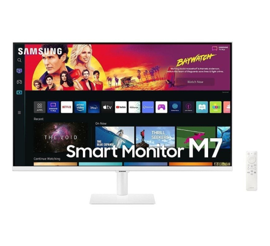 Smart monitor samsung m7 s32bm701up 32' - 4k - smart tv - multimedia - blanco