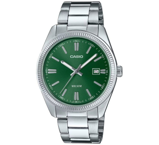 Reloj analógico casio collection men mtp-1302pd-3avef - 44mm - plata y verde
