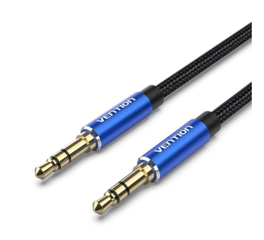 Cable estéreo vention bawlh - jack 3.5 macho - jack 3.5 macho - 2m - azul