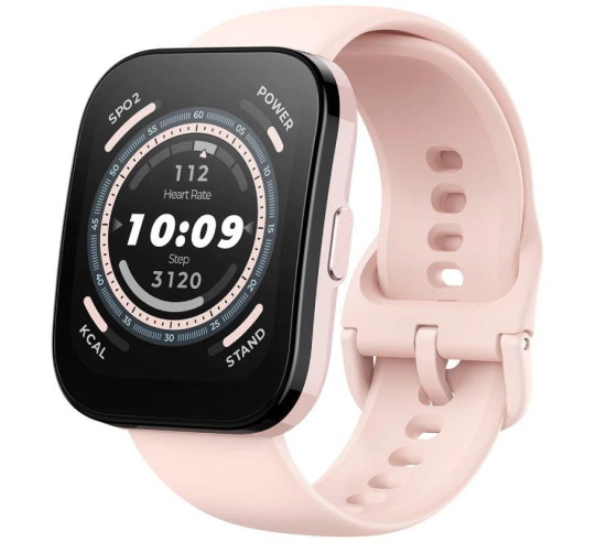 Smartwatch huami amazfit bip 5 - notificaciones - frecuencia cardiaca - gps - rosa pastel