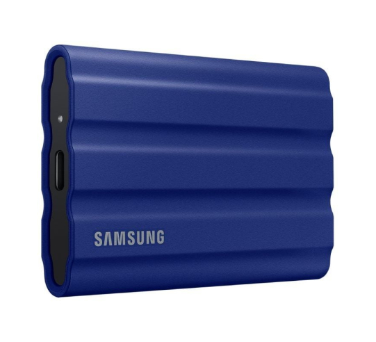 Disco externo ssd samsung portable t7 shield 1tb - usb 3.2 - azul