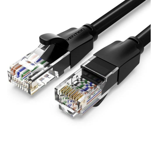 Cable de red rj45 utp vention ibebs cat.6 - 25m - negro