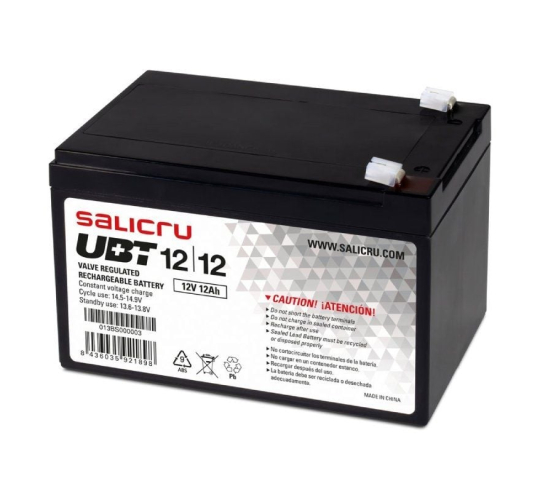 Batería salicru ubt 12/12 compatible con sai salicru según especificaciones