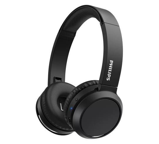Auriculares Inalámbricos Bluetooth Philips  TAH4205BK. On Ear. Bass Boost. 29 Horas de autonomía. Plegable. Color Negro Mate