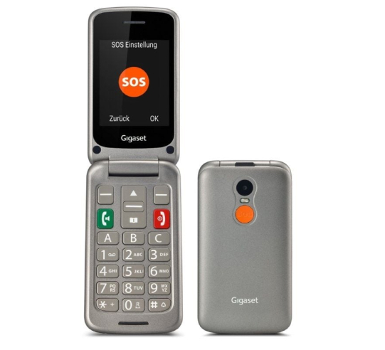 Teléfono móvil gigaset gl590 para personas mayores