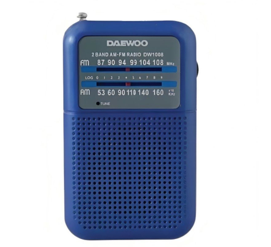 Radio portátil daewoo dw1008 - azul
