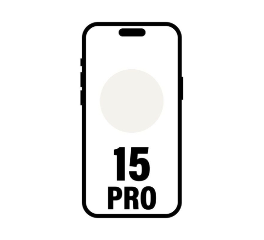 Smartphone apple iphone 15 pro 128gb - 6.1' - 5g - titanio blanco