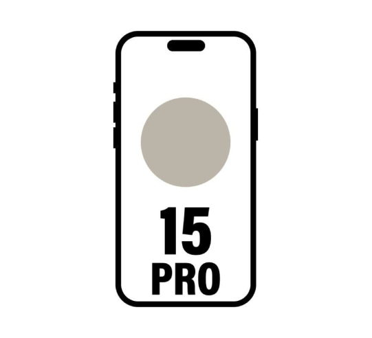 Smartphone apple iphone 15 pro 128gb - 6.1' - 5g - titanio natural