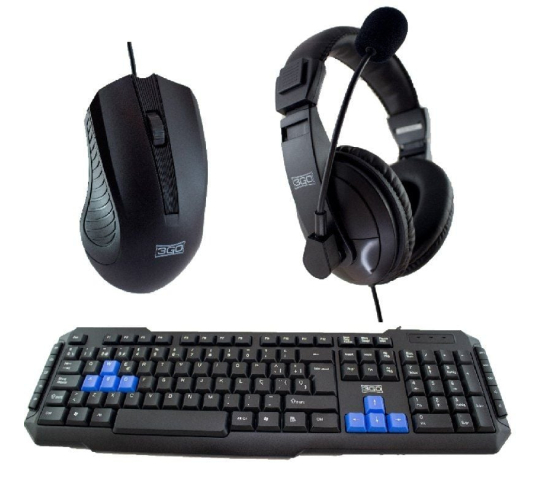 Pack gaming 3go combodrileh 2 - teclado + ratón + auriculares