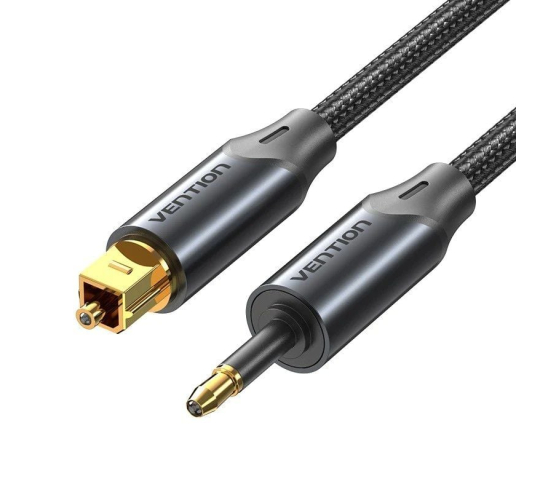 Cable de audio de fibra óptica vention bkcbh - 2m - negro