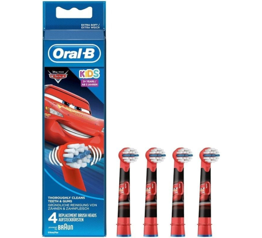 Cabezal de recambio braun para cepillo braun oral-b de cabezal redondo o trizone - pack 4 uds