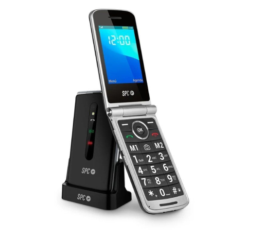 Teléfono móvil spc prince 4g para personas mayores - negro
