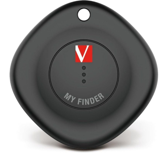 Localizador verbatim my finder bluetooth tracker myf-01 compatible con apple - incluye llavero y pila - negro