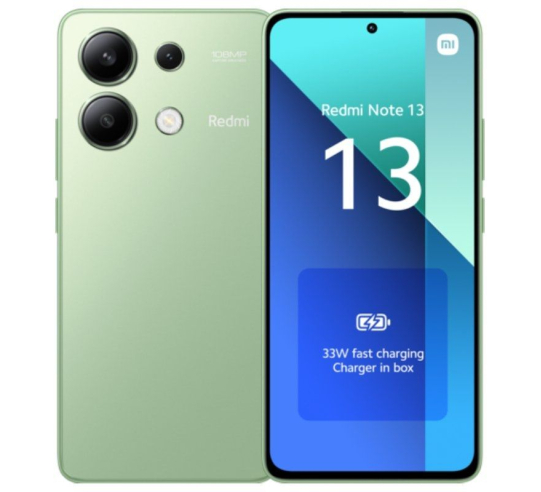 Smartphone xiaomi redmi note 13 6gb - 128gb - 6.67' - verde