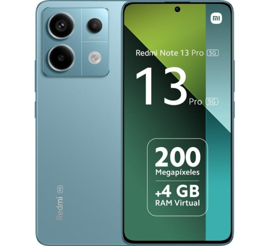 Smartphone xiaomi redmi note 13 pro 8gb - 256gb - 6.67' - 5g - verde azulado