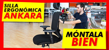 Cómo montar la silla de oficina ergonómica Ankara Euromof